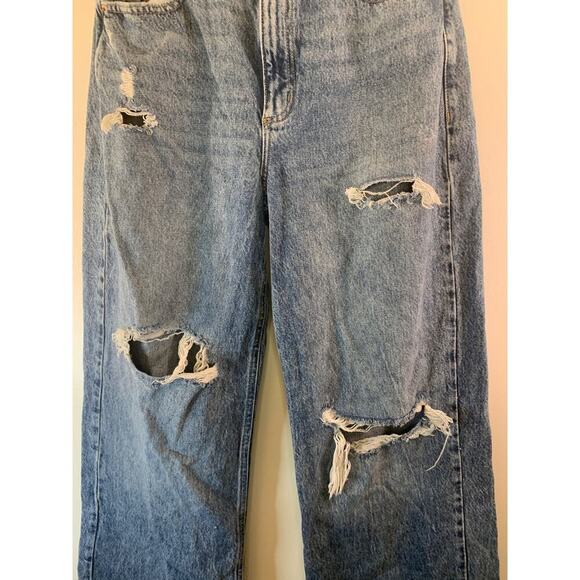 GARAGE Women’s Distressed Street Wide Jeans / Size: 5-W27 - Picture 5 of 9
